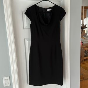 Calvin Klein black sheath dress
